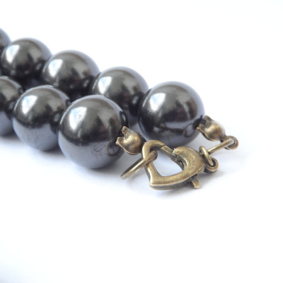 Shungite necklace – 12mm/42pcs.