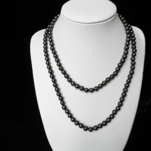 Shungite necklace – 6mm/133pcs.