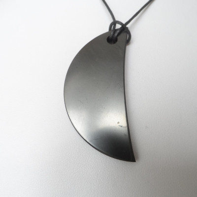 Shungite pendant «Crescent»