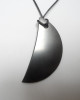 Shungite pendant «Crescent»