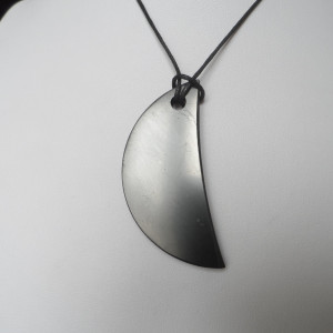 Shungite pendant «Crescent»