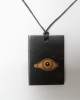 Shungite pendant "Eye of Horus" (rectangular)