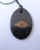 Shungite pendant "Eye of Horus" (oval)