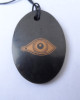 Shungite pendant "Eye of Horus" (oval)