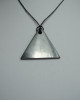 Shungite pendant «Triangle» for men