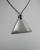 Shungite pendant «Triangle» for men