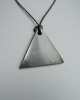 Shungite pendant «Triangle» for men