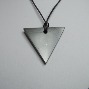 Shungite pendant «Triangle» for women