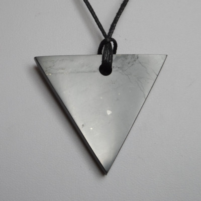 Shungite pendant «Triangle» for women