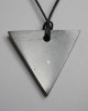 Shungite pendant «Triangle» for women