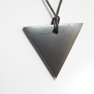 Shungite pendant «Triangle» for women