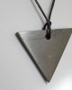 Shungite pendant «Triangle» for women