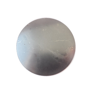 Shungite  plate for cell phone,  diameter approx.  50 mm