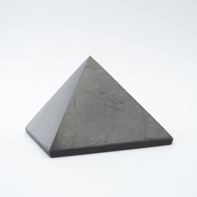 Shungite pyramid (polished, 6 cm)