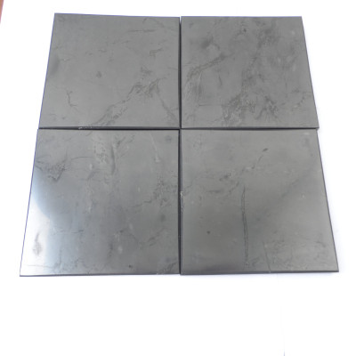 Polished shungite tile 100x100x7mm