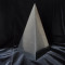 High polished shungite pyramid (3 cm)