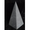 High unpolished shungite pyramid (3 cm)