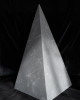 High unpolished shungite pyramid (10 cm)