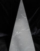 High unpolished shungite pyramid (4 cm)