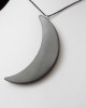 Shungite pendant «Crescent»