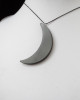 Shungite pendant «Crescent»