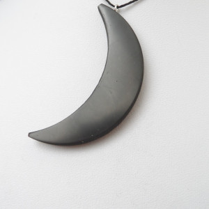 Shungite pendant «Crescent»