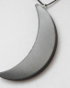 Shungite pendant «Crescent»